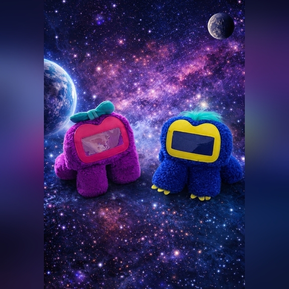 Other - Griffon Fee Woogie purple & Blue plush Iphone samsung picture frame photos toys